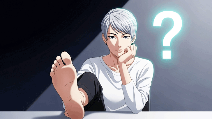 「もんた界隈」の象徴的なポーズと、アンニュイでエモい雰囲気を表現。クールなアニメ調のイラストで、Z世代の目を引きます。