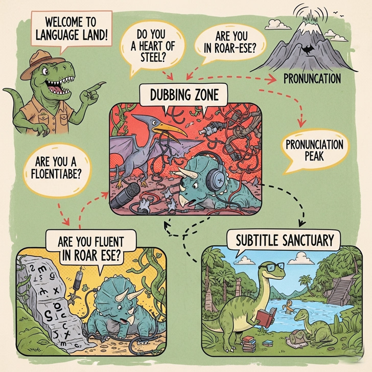 ジュラシックワールド吹き替えと字幕のどちらを選ぶべきかの判断フローチャート